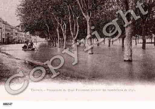 Ville de TOURNONSURRHONE, carte postale ancienne