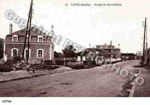 Ville de TUFFE, carte postale ancienne
