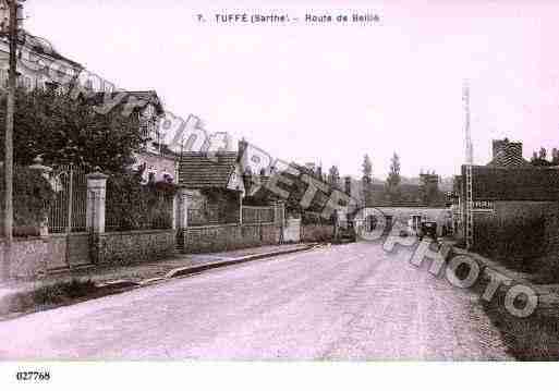 Ville de TUFFE, carte postale ancienne
