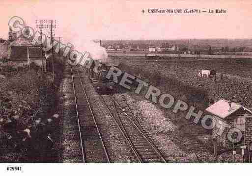 Ville de USSYSURMARNE, carte postale ancienne