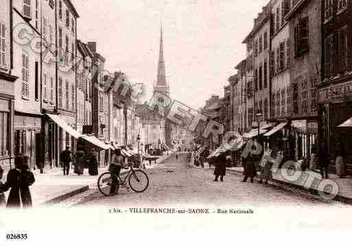 Ville de VILLEFRANCHESURSAONE, carte postale ancienne