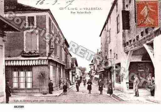 Ville de VILLEREAL, carte postale ancienne