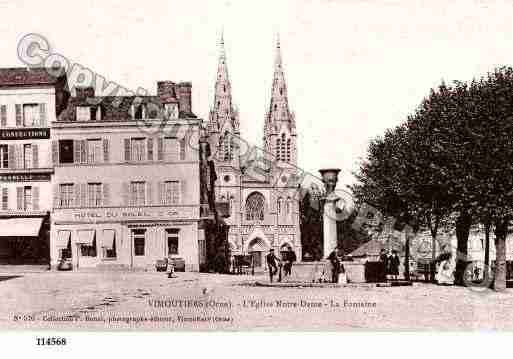 Ville de VIMOUTIERS, carte postale ancienne