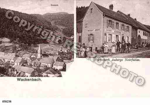 Ville de WACKENBACH, carte postale ancienne