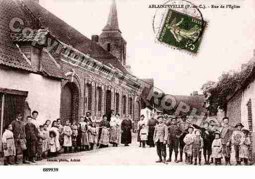 Ville de ABLAINZEVELLE, carte postale ancienne