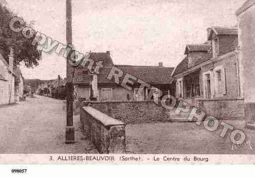 Ville de AILLIERESBEAUVOIR, carte postale ancienne