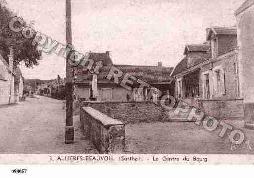Ville de AILLIERESBEAUVOIR, carte postale ancienne Ville de AILLIERESBEAUVOIR, carte postale ancienne