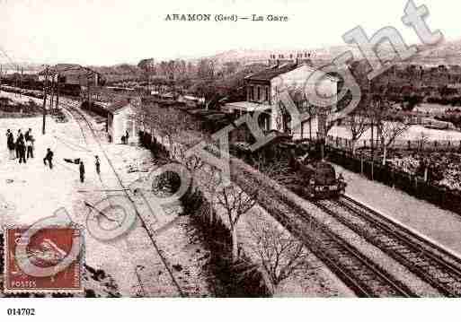 Ville de ARAMON, carte postale ancienne