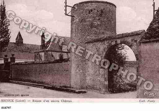 Ville de ASCOUX, carte postale ancienne