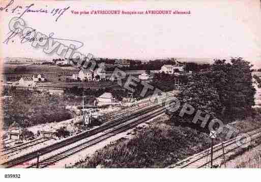 Ville de AVRICOURT, carte postale ancienne