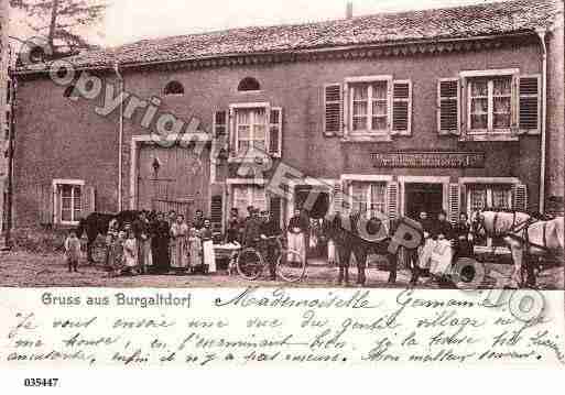 Ville de BOURGALTROF, carte postale ancienne