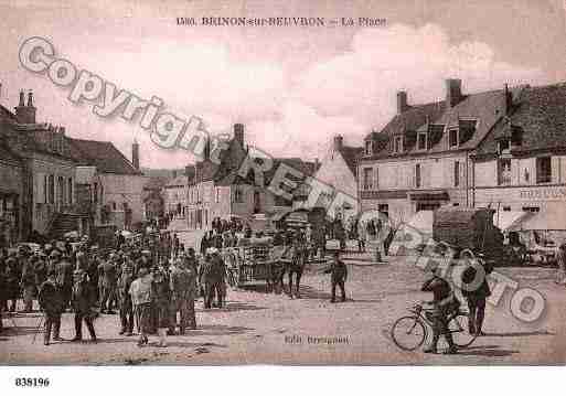 Ville de BRINONSURBEUVRON, carte postale ancienne