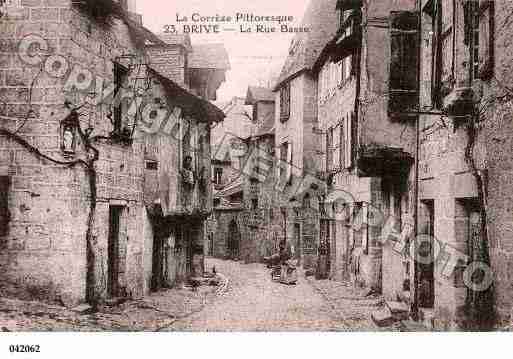 Ville de BRIVELAGAILLARDE, carte postale ancienne