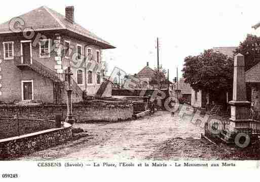 Ville de CESSENS, carte postale ancienne