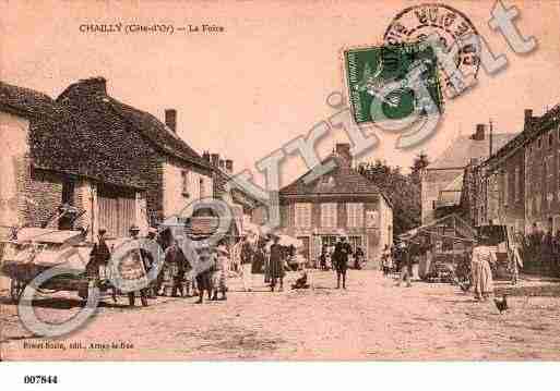 Ville de CHAILLYSURARMANCON, carte postale ancienne