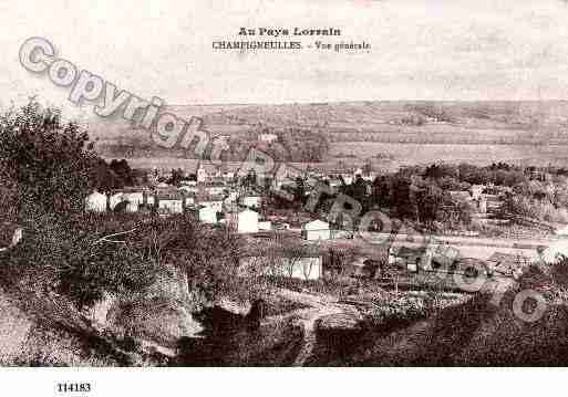 Ville de CHAMPIGNEULLES, carte postale ancienne