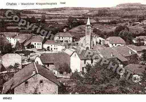 Ville de CHATAS, carte postale ancienne