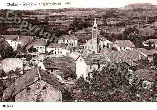 Ville de CHATAS, carte postale ancienne