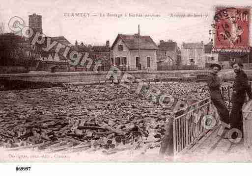 Ville de CLAMECY, carte postale ancienne