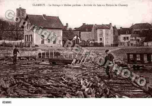 Ville de CLAMECY, carte postale ancienne