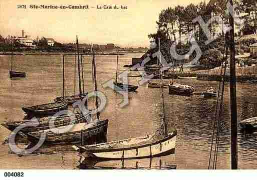 Ville de COMBRIT, carte postale ancienne