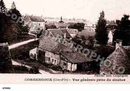 Ville de CORGENGOUX, carte postale ancienne