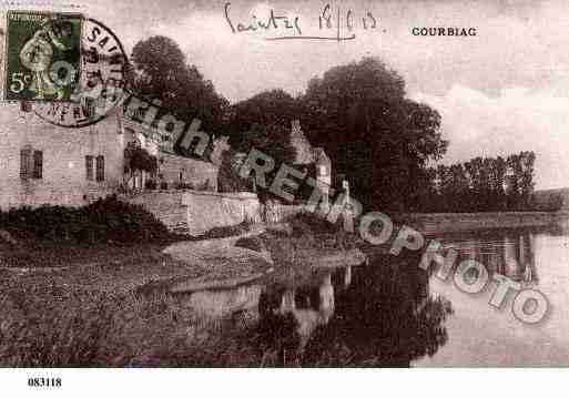 Ville de COURBIAC, carte postale ancienne