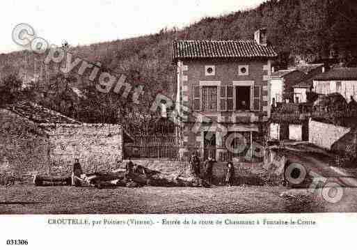 Ville de CROUTELLE, carte postale ancienne