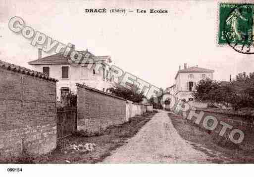 Ville de DRACE, carte postale ancienne