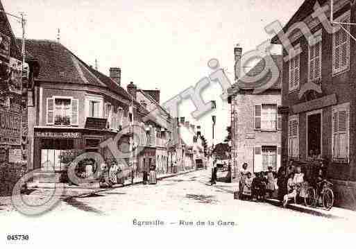 Ville de EGREVILLE, carte postale ancienne