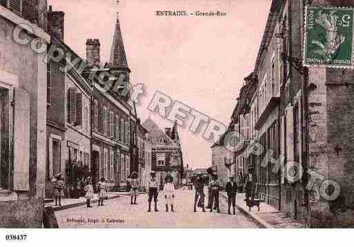 Ville de ENTRAINSSURNOHAIN, carte postale ancienne