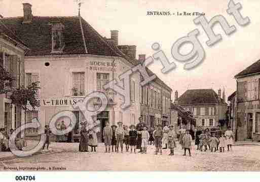 Ville de ENTRAINSSURNOHAIN, carte postale ancienne