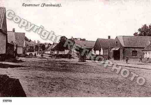 Ville de EQUANCOURT, carte postale ancienne