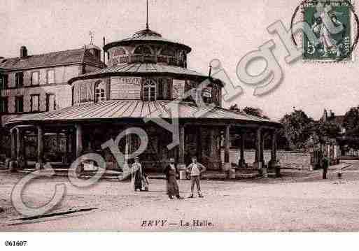 Ville de ERVYLECHATEL, carte postale ancienne