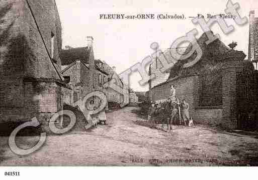 Ville de FLEURYSURORNE, carte postale ancienne