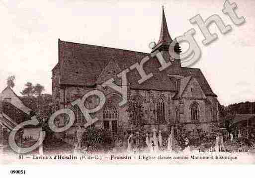 Ville de FRESSIN, carte postale ancienne