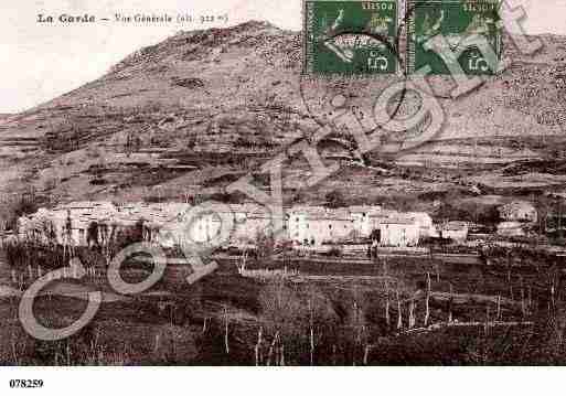 Ville de GARDE(LA), carte postale ancienne Ville de GARDE(LA), carte postale ancienne