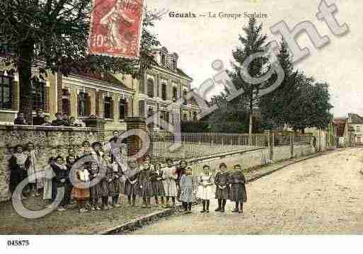 Ville de GOUAIX, carte postale ancienne