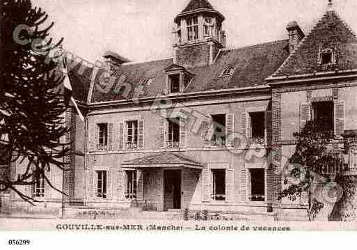 Ville de GOUVILLESURMER, carte postale ancienne