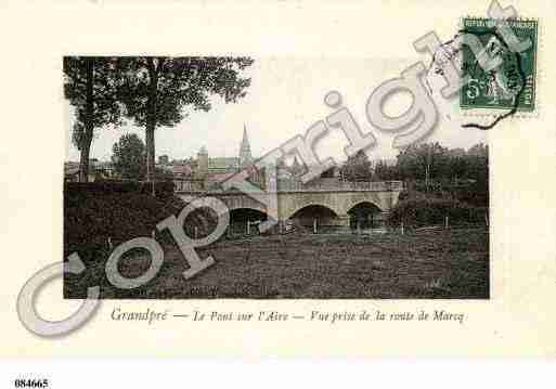 Ville de GRANDPRE, carte postale ancienne