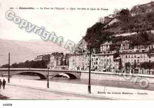 Ville de GRENOBLE, carte postale ancienne