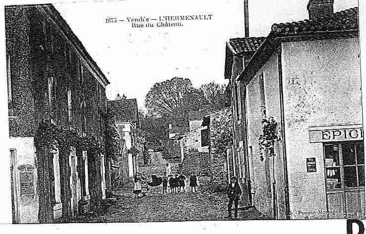 Ville de HERMENAULT('), carte postale ancienne