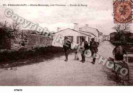 Ville de HIERSBROUAGE, carte postale ancienne