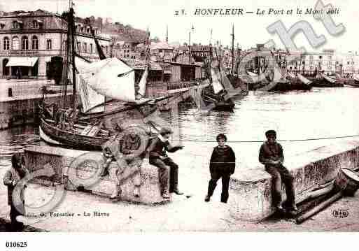 Ville de HONFLEUR, carte postale ancienne