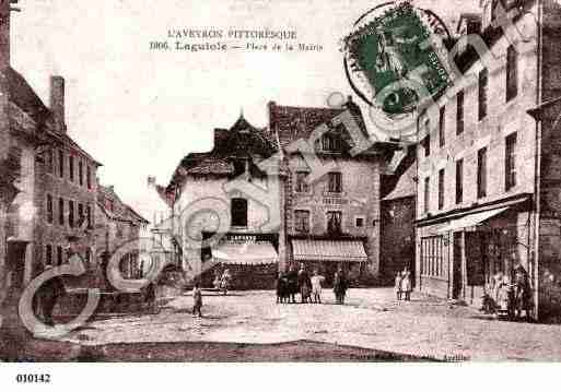 Ville de LAGUIOLE, carte postale ancienne