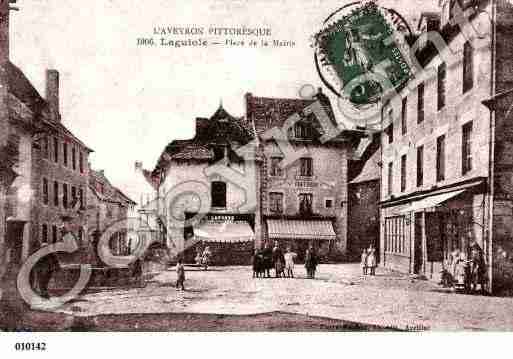 Ville de LAGUIOLE, carte postale ancienne Ville de LAGUIOLE, carte postale ancienne
