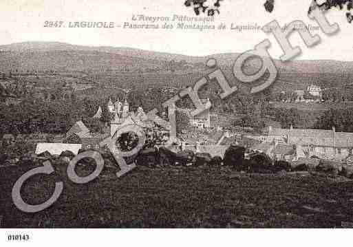 Ville de LAGUIOLE, carte postale ancienne