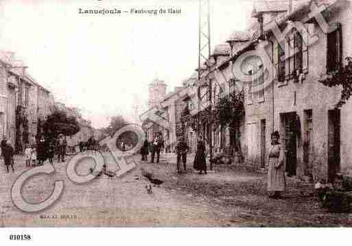 Ville de LANUEJOULS, carte postale ancienne