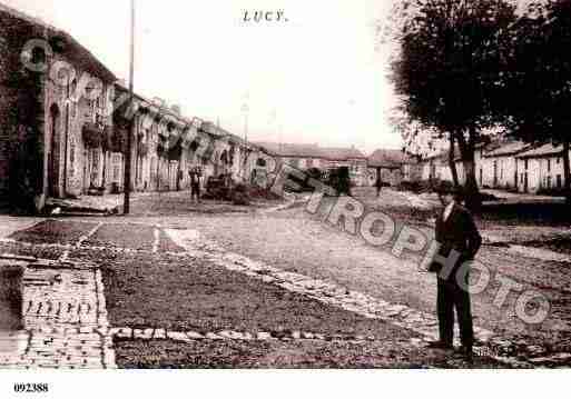 Ville de LUCY, carte postale ancienne