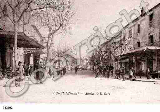 Ville de LUNEL, carte postale ancienne